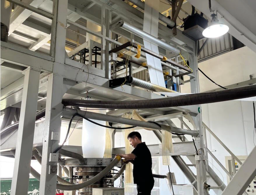 Plastic packaging bag blown film Plastic packaging bag blown film