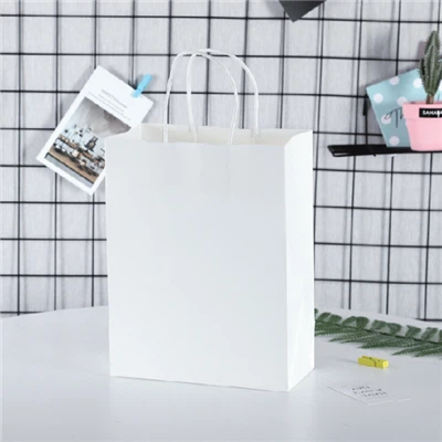 Крафт хартиена чанта за пазаруване с кръгло въже