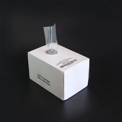 Поставете-плоските полиетиленови торби в кутии