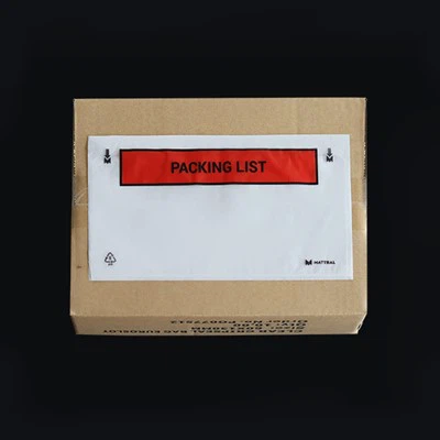 Самозалепващ се плик с опаковъчен списък